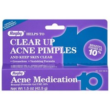 Rugby Acne Medication Benzoyl Peroxide Gel Usp, 10 - Clear Up Acne Pi