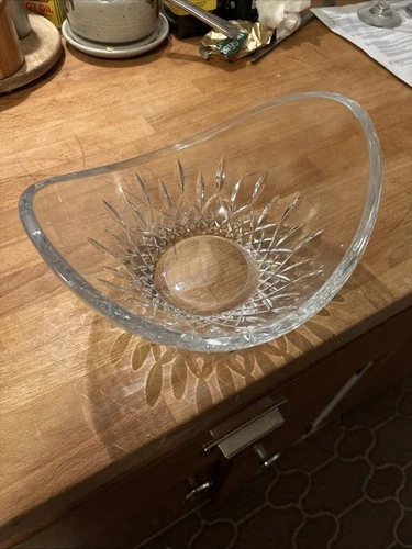 Waterford Crystal Bowl Signed Ireland Vintage Cut Crystal Original Box and paper