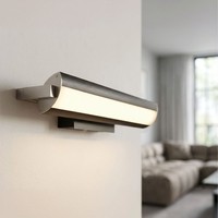 Wandlampe Wandleuchte Wohnzimmerlampe Cct Dimmer Schwenkbar Schwarz Led L 46 Cm