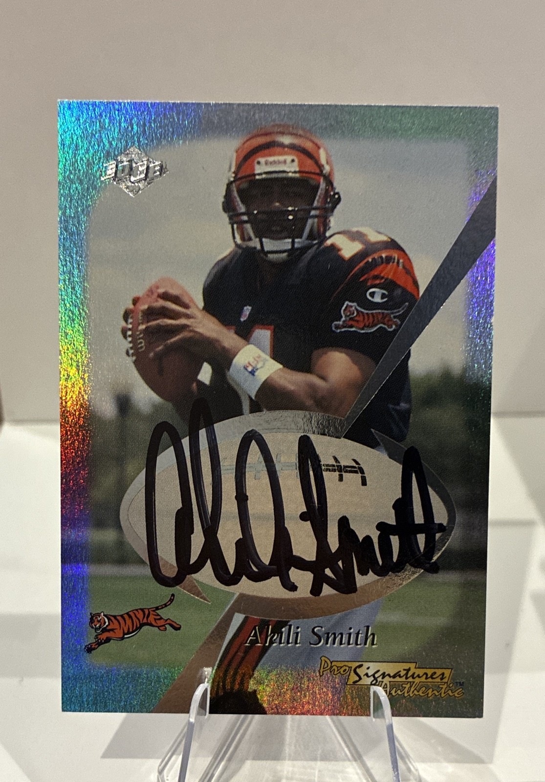 Akili Smith Collectors Edge 1st Place Pro Signature Authentics # Autograph Pro Authentics