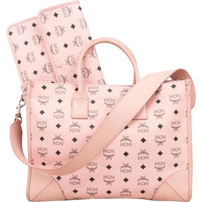 MCM Monogram Visetos Shopper Tote Bag Tasche