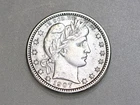 1907 25C BARBER SILVER QUARTER DOLLAR