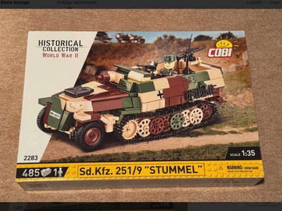Cobi 2283 Sd.Kfz. 251/9 Stummel NEU OVP