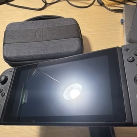 Nintendo Switch Console Black Bundle w/ Joy-Con, Charger, Case, Wi-Fi