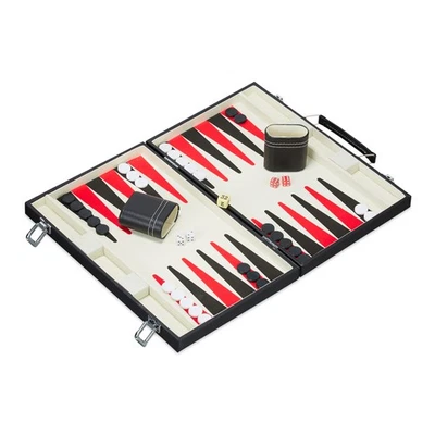 Backgammon koffer Strategie Spiel 1,1 kg Schwarz Backgammon Set Tavla Koffer - Bild 1 von 4