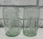 Lot Of 2 |Coca Cola Glasses| Vintage Green | Can Shape | 12oz  New | 5” Tall