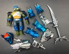 Vintage 1995 TMNT Metal Mutants Leonardo Action Figure Dragon - Complete