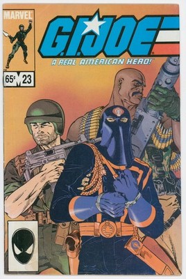 G.I. Joe A Real American Hero #23 VG+ 4.5 Direct 2nd Print Marvel 1984 Cobra Com