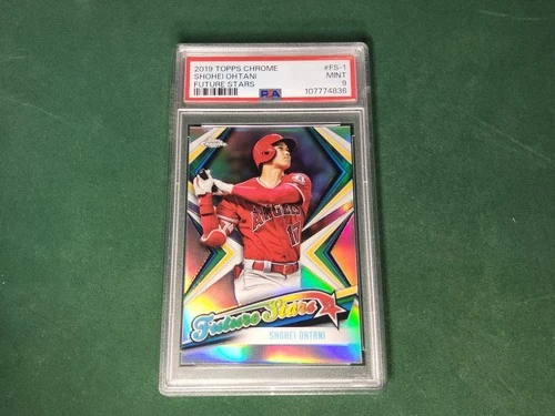 2019 Topps Chrome SHOHEI OHTANI Future Stars Refractor #FS-1 PSA 9 MINT RARE!!