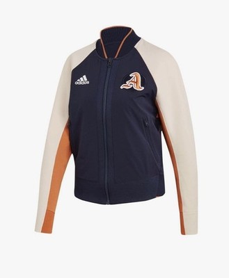 Adidas VRCT Jacke Damen Größe XXS UVP 85£ Brandneu Navy Orange