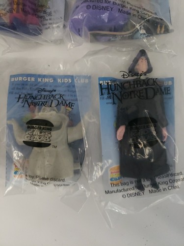 1996 Burger King Disneys Der Glöckner von Notre Dame Kinder Mahlzeiten Spielzeug komplettes Set C4 - Bild 2 von 14