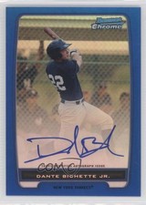 2012 Bowman Chrome Prospects Blue Refractor 139/150 Dante Bichette Jr Auto a0s