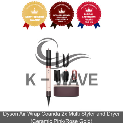 Dyson Air Wrap Coanda 2x Multi Styler and Dryer (Ceramic Pink/Rose Gold)