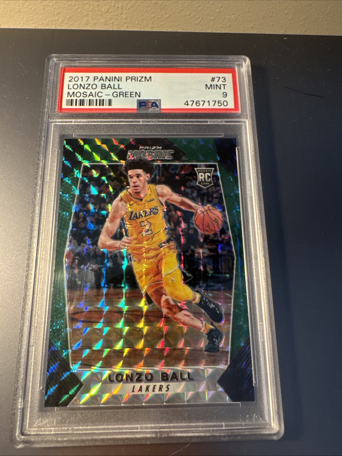 2017-18 Panini Prizm Mosaic - Lonzo Ball #73 Green (RC)