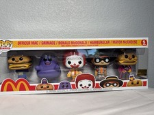 Funko Pop McDonald’s Ad Icons 5-Pack Ronald Grimace Hamburglar Exclusive