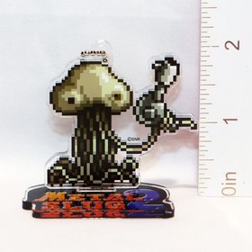 SNK Pixel Bead Acrylic Stand Figure Keychain Mars People Metal Slug 2 Neo Geo