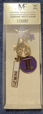 NEW Modern Expressions Zodiac Sign Keychain (Gemini)