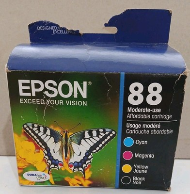Epson 88 Multi-Color Ink Cartridges Exp 05/2022
