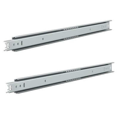 Schubladenführungen aus Metall 27 mm x 278 mm - - 452 mm (27 mm Tiefe), silber/grau 