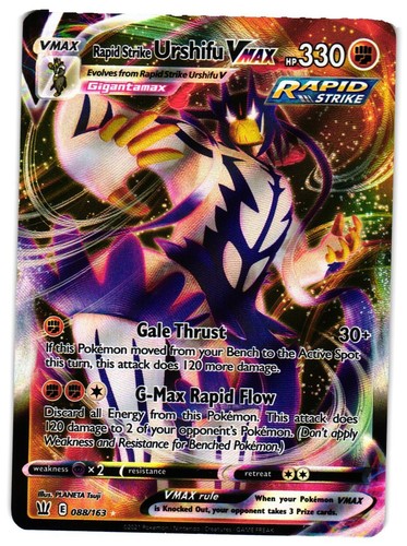 Pokemon TCG Rapid Strike Urshifu VMAX 088/163 Swsh05: Battle Styles Holo VLP
