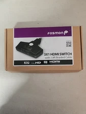Fosmon Select 3 Port HDMI 4 High Speed-Plated-Braided-Nintendo Switch Game
