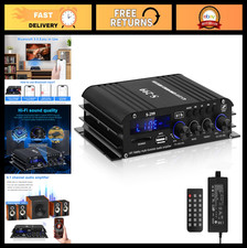 Power Amplifier for Home Speakers - Bluetooth 5.0, 4.1 Channel, 40W x 4, Mini Am