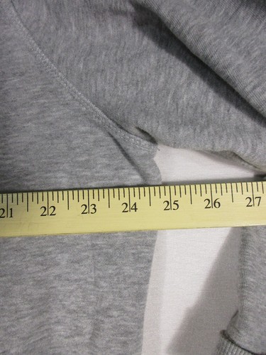 An Original Penguin Mens Loose Hoodie Long Sleeve Pocket Full Zip Size XL Grey - Picture 2 of 8