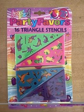 16 Vintage Lisa Frank Birthday Party Favors Triangle Stencils