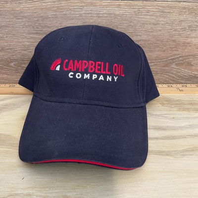 #ad Campbell Oil Company Slideback Baseball Cap Blue One Size Adjustable Cap America $9.95