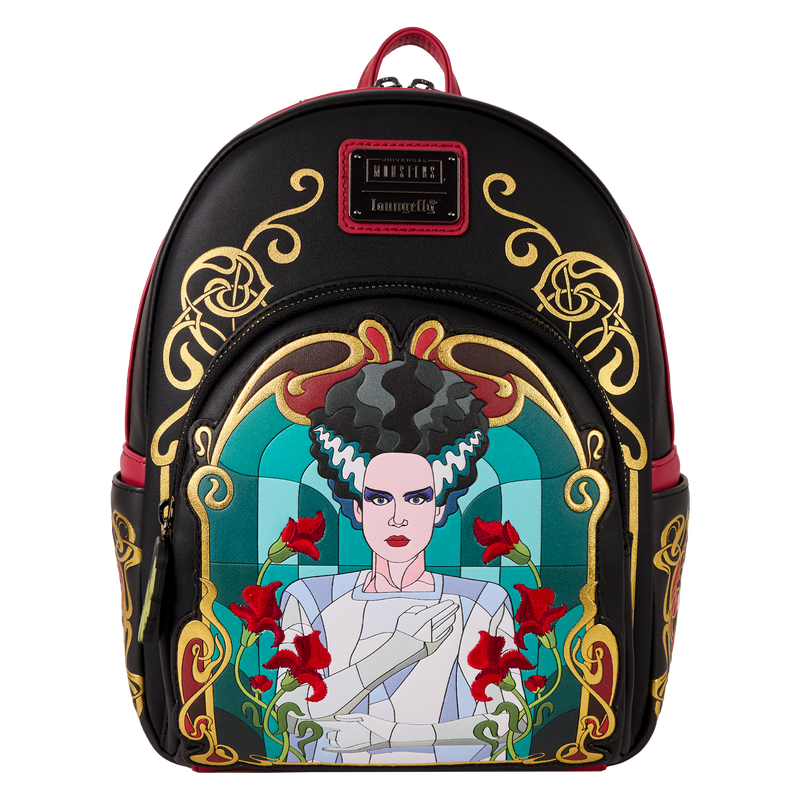 Universal Monsters Bride of Frankenstein Stained Glass Mini Backpack