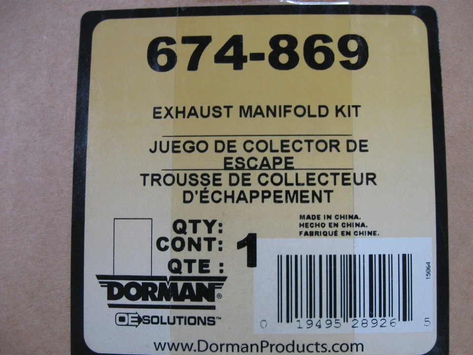 Dorman 674-869 Exhaust Manifold for 08-09 Trailblazer Envoy Saab 9-7x 4.2 Engine Foto 4 de 4