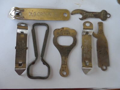 (17) VINTAGE BEER AND BOTTLE OPENERS ASSORTED NAMES SEE NOTES AND PICS X-49