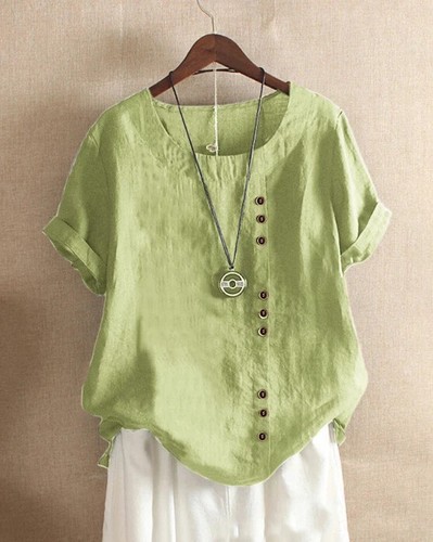 2025 NEU Sommer Damen T-Shirt Bluse Kurzarm Freizeit Oberteile Mode - Bild 13 von 20