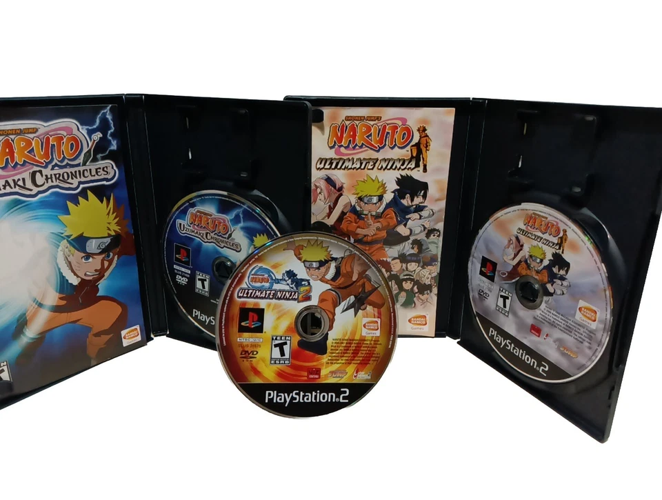 Naruto-PlayStation 2 Game Lot of 3: Uzumaki Chronicles, Ultimate Ninja 1 & 3 Foto 2 de 3