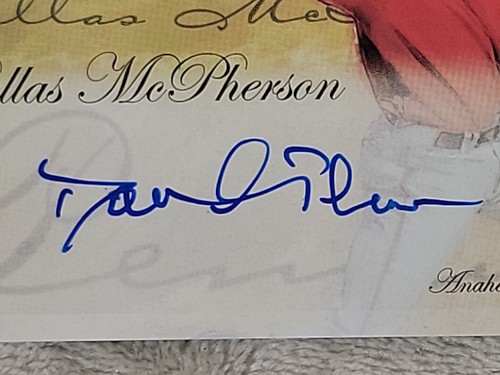 Dallas McPherson 2005 Topps Gallery Penmanship Autograph Auto Anaheim LA Angels - Picture 7 of 7