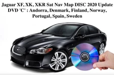 Jaguar XF, XK, XKR Sat Nav Map DISC Update - DVD 'C'  Portugal, Spain & EU 2020