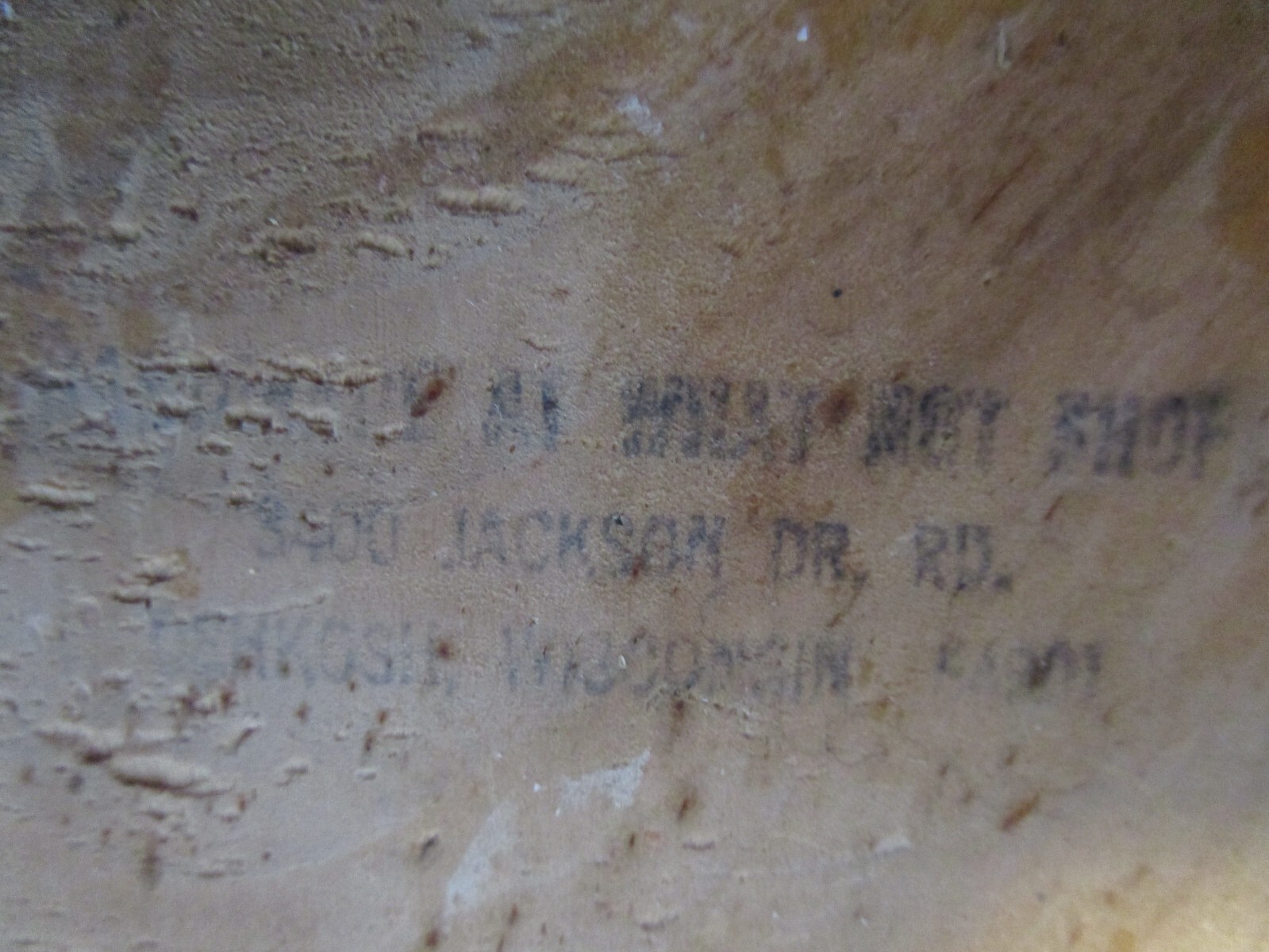 Antique Handcrafted Wood Pedestal Column Fern Stand Pillar Signed USA