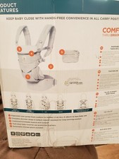 ergobaby omni 360 baby carrier, all in one, grey, 7-45 lbs