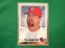 2000 Topps #236D Mark McGwire MM 70th HR St. Louis Cardinals