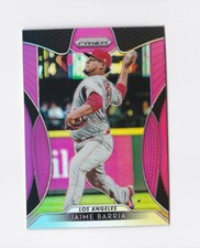 2019 Panini Prizm Prizms Pink #41 Jaime Barria Los Angeles Angels