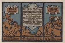 1 MARK 1921 City of ROTHENBURG OB DER TAUBER Bavaria GERMANY Notgeld #PF416.U