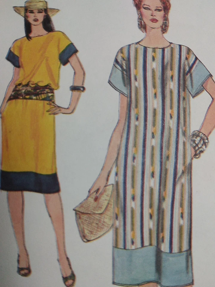 Vogue 8346 House Dress MuuMuu Sewing Pattern Ladies 12 14 16 Very Easy UC VTG - Image 2 of 4