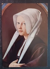 postcard art jan van schorel portrait of agatha schoonhoven painting unposted