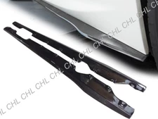 V Style Carbon Fiber Side Skirt Add-on Lip For 2012-2018 BMW F12 F13 M6 Only