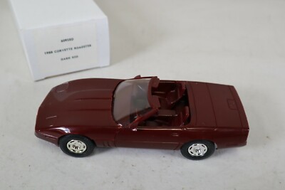 New AMT ERTL 6095EO Promo Built Model Car - Dark Red 1988 Corvette Roadster