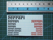water slide decals FERRARI (1705s) for 1/12 1/18 1/24 1/20 1/43 model kits
