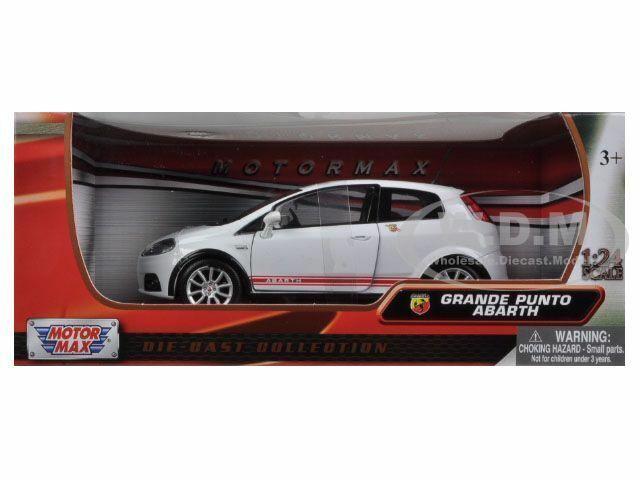 RACING43 (1/24) フィアット PUNTO ABARTH S1600 FIAT GRANDE PUNTO ABARTH WHITE 1/24 DIECAST CAR MODEL BY