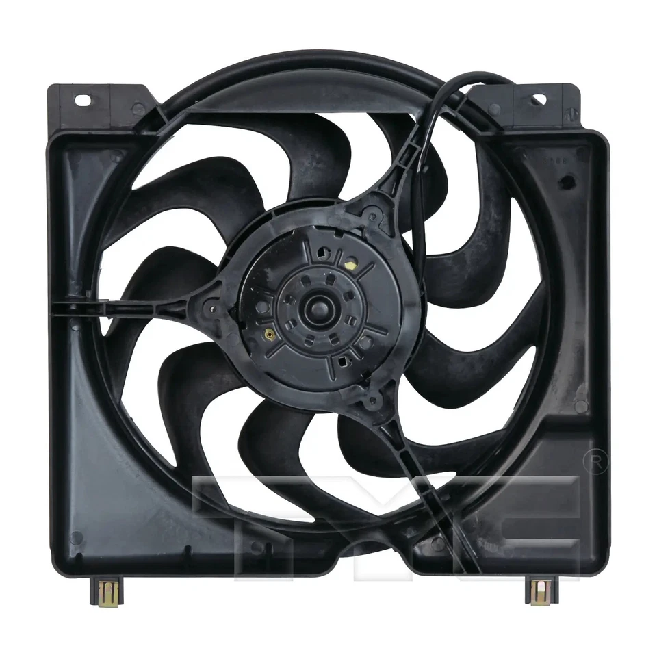 Conjunto duplo de radiador e ventilador condensador TYC 620560 para 97-01 Jeep Cherokee - Imagem 3 de 4