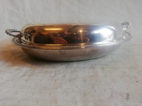 FINE TWO HANDLED OVAL ENTREE DISH BY CHARLES GREEN, BIRMINGHAM c1920 - Picture 2 of 19