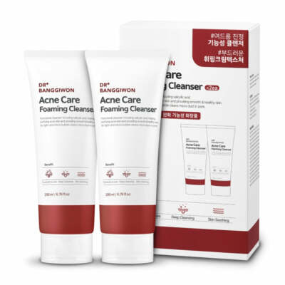 Dr.Banggiwon Acne Care Foaming Cleanser 200ml*2Pcs - FREE SHIPPING